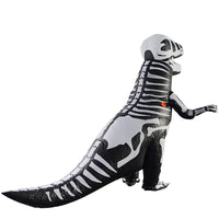 Halloween Inflatable Skeleton Dragon Costume Funny Performance T-Rex Outfit