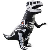 Halloween Inflatable Skeleton Dragon Costume Funny Performance T-Rex Outfit