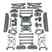 Metal RC Car Upgrade Kit Anodized coating/10 Scale RC Modification Kit Easy Installation Toy Vehicle Components for Bashing