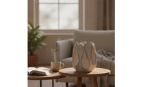Tabletop Vase Matte Sculptural Vase Textured Flower Holder for Decorators, Simplicity Seekers