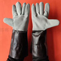 Welding Gloves Leather Heat Resistant Work Safety Gauntlets
