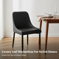 Luxury Design Upholstered Side Chair Minimalist Design Dining Seating Comfortable Padding Household Furniture Ergonomic Backrest for Homeowners, Interior Designers, Restaurant Owners, Kitchen, Hotel, Living Room, Home Office