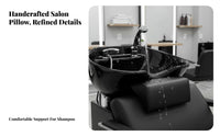 Comfortable Shampoo Bed Pillow Ergonomic Design Hair Washing Neck Cushion Waterproof for Barbers, Home Users, Barbershop, Beauty Parlor, Spa