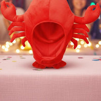 Photo Prop Crustacean Hat PP Cotton Filled Soft Crab Headgear Soft Feel Novelty Headwear Adorable for Performance