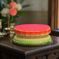 Ceramic Lotus Pedestal for Buddha Statues and Offerings, Anti-Slip Base for Home Altars