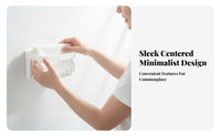 Slatted Storage Basket Draining Wall-Mounted Organizer Easy to Install for Students, Renters, Washroom, Kitchen, Dorm Room