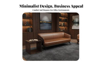 Professional Design 3-Seater Guest Couch Comfortable Cushioning 3-Seater Couch Strong Construction Business Sofa contemporary Modern, Sleek for premium Guests, Corporate Clients, Adults, Company Lobby, Waiting Room
