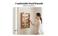 Multi-Tier Wooden Organizer Easy Reach Multi-Level Wall Organizer for Students