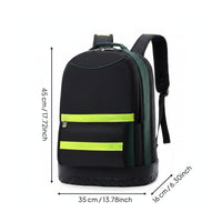 Thickened Material Reflective Tool Backpack Multi Pockets Heavy Duty Tool Backpack Long-Lasting for Maintenance Workers, Technicians, Track Repair