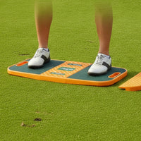 Textured Golf Swing Training Board Stable Golf Swing Training Aid Balanced Weight Transfer Board Long-Lasting for Golfers