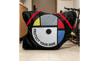 Road Bike Travel Bag Wheeled Bike Travel Bag with Shoulder Strap Rolling for Cyclists, Triathletes, Air Travel