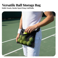 Tennis Ball Waist Bag Portable Tennis Ball Waist Pouch Multifunctional for Coaches, Women, Golf, Outdoor, Travel