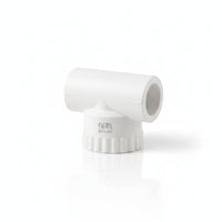 White PPR Pipe Connector Tight Fit Plastic Locking Band Connector Easy Hand Twist Plastic Pipe Adapter