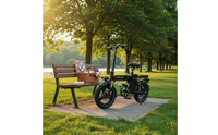 Powered Folding Electric Bike Disc Brakes Portable Commuter Electric Bicycle Shock Absorption Compact Foldable Cycle 3 Riding Modes for Designated Drivers, Commuters, City Commuting, City Travel, Last-Mile Transport