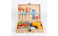 Toy with Tools Portable Tool Set with Drill Educational Pretend Play Workbench for Young Children, Preschoolers