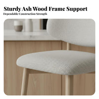 Wabi-Sabi aesthetic Four-Legged Counter Stool Vintage Look Upholstered Kitchen Island Stool Designer Inspired Bar Chair Minimalist Design for Cafe Owners, Homeowners, Adults, Restaurant, Dining Room, breakfast area