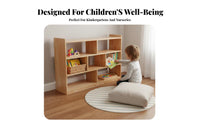 Kidschild-safe Design Montessori Cubby Unit Rounded Edges Multi-Cubby Organizer Open-Front entry children's Furniture long-lasting Construction for Toddlers, educators, Parents, Kindergarten, Preschool, Classroom, Playroom