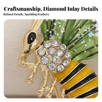 Pastoral Design Bee Brooch Glitter Accents Rhinestone Bee Brooch Elegant Design for Women, Girls, Accessorizing Outfits, Daily Wear
