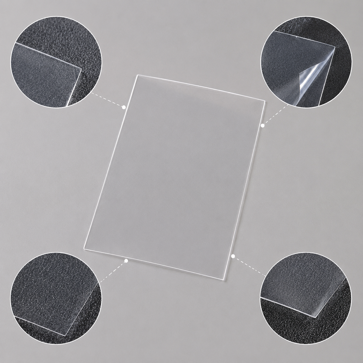 Card Sleeves for Trading Cards, PP Scratch-Resistant Card Protectors, Double-Sided Film Protection