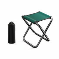 Foldable Mini Stool space-saving 4-Legged Folding Stool Lightweight Portable Seat durable Duty for Anglers, journeyers, Fishing, journey, Hiking, Queueing