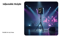 Speaker Tripod Stand Non-Slip Feet Tripod Speaker Stand Foldable Design Sound Equipment Holder for DJs, Artists, Studio, Home Theater