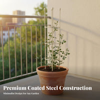 Garden Obelisk Support Frame Metal Construction Flower Climbing Rack Weather Resistant Climbing Plant Support Cage for Balcony, Outdoor, Patio