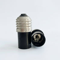 E27 to Bayonet Base Adapter for Home Lighting, Flame Retardant E27 to E14 and E17 Converter, High Temperature Resistant 200°C PBT