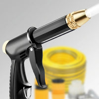 Car Cleaning and Car Wash Kit with High Pressure Hose Nozzle, Long Handle Watering Lance for Detailing, Hose Spray with 3-8 Meters Distance