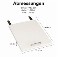 Heavy-duty shelf slide, 1-stage telescopic drawer for cabinet, extendable cabinet basket with ball bearings, white