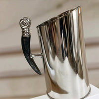 Stainless Steel Ice Container Sculptural Vessel Tapered for Dining Room, Hosts