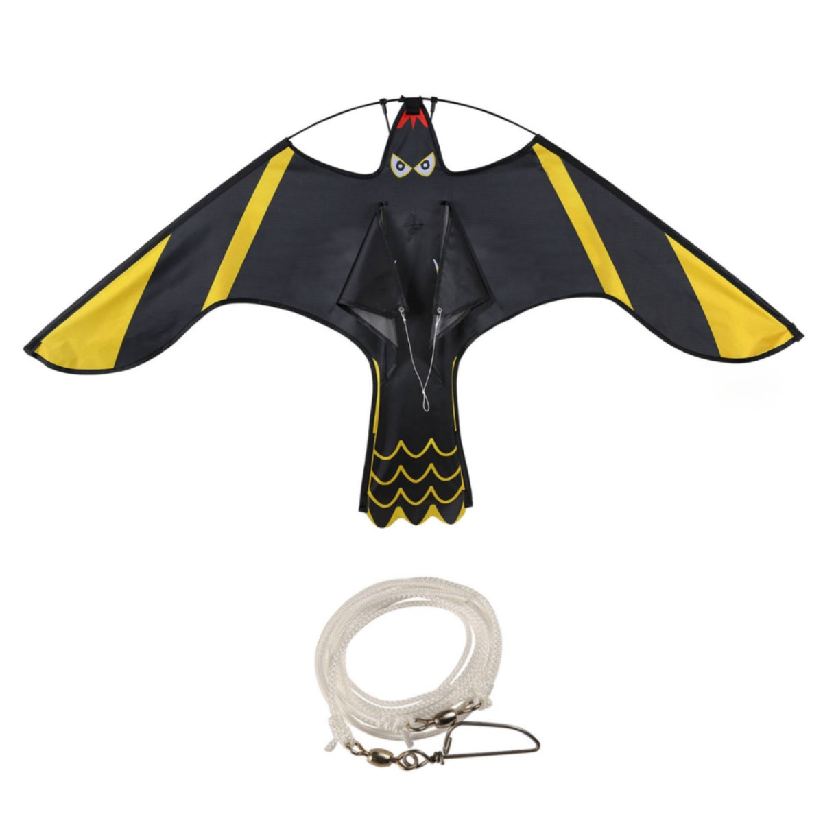 Wind-Powered Bird Deterrent Kite Humane Bird Scaring Kite Realistic Easy to Install for Farmers, Gardens, Orchards