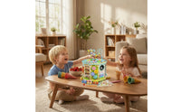 Multifunction Activity Cube with Bead Maze Multipurpose Wooden Activity Cube Developmental Educational Toy Compact for Classroom