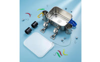 Mount Fishing Utility Box Multi-Functional Boat Railing Box Heavy Duty Clamp-on Boat Tackle Holder Drainage Holes for Anglers, Yachting