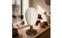 Mannequin Head with Stand Pedestal-Mounted Hat Display Stand Professional Hat Display Head for Shop Owners