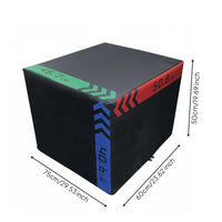Soft Plyometric Box Anti-Slip Surface Plyometric Exercise Box Reinforced Stitched Edges Fitness Equipment