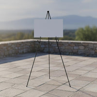 Sturdy Design Portable Tripod Easel Stable Structure Adjustable Tripod Easel Non-Slip Feet Adjustable Painting Stand Rust-Proof for Artists, Students, Exhibitions, Shop Displays, Weddings