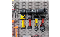 Heavy-Duty Power Tool Organizer Metal Power Tool Rack Space-Saving Drill Holder Wall Mount Rack Long-Lasting for DIYers, Handymen, Garage, Workshop