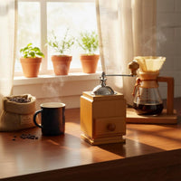 Manual Coffee Grinder Preserves Aroma Hand Crank Coffee Mill Vintage Design Hand Crank Grinder Ergonomic Handle Drawer Collector