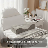 Washable Cover U-Shaped Lash Pillow Breathable Eyelash Extension Pillow Built-in Tool Tray for Beauticians, Estheticians, Facial Treatments