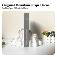 2 Pieces Creative Design Mountain Shaped Bookends Non-Slip Base Resin Book Stoppers for Students, Homeowners, Study Room, Desktop, Bedroom