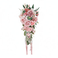 Pink Teardrop Floral Arrangement Photo Prop Bridal Teardrop Floral Arrangement
