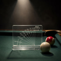 Printed Markings Billiards Angle Stand Transparent Angle Guide Board Acrylic Cue Target Practice Aid Tabletop