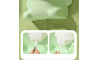 Fun Aiming Target Wall-Mounted Children Urinal Raised Rim Animal-Shaped Urinal Smooth Finish Toddler Boys Pee Guide