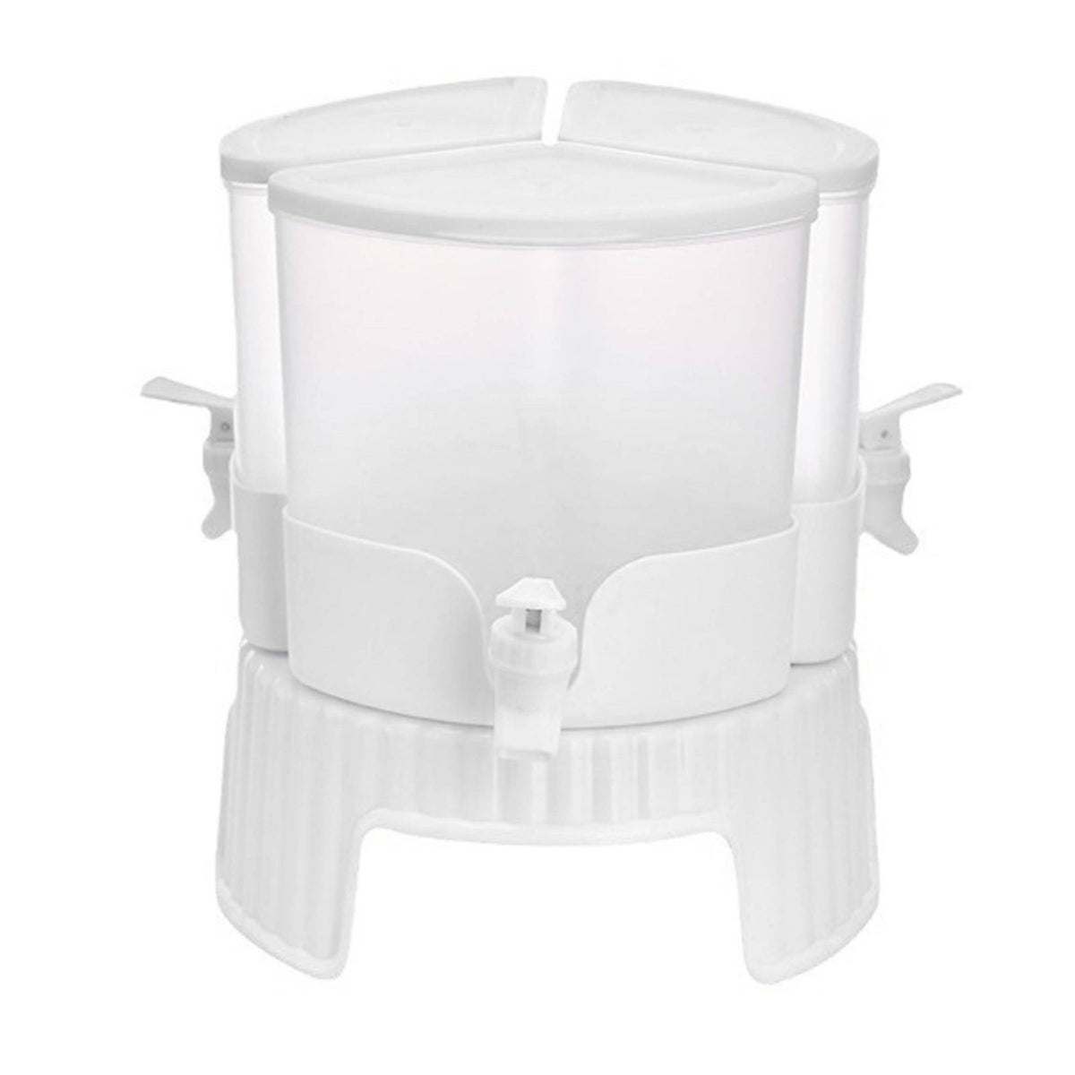 3 grid Refrigerator Drink Dispenser 360° Rotation Rotating Beverage Dispenser Temperature Resistant for Kitchen, Party