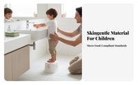 Child Step Stool Stable and Sturdy Kids Washroom Stool Food-Grade PP Material Footstool for Young Children