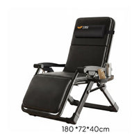 Heavy Duty Folding Recliner Ergonomic Design Adjustable Patio Lounger Detachable Cushion Padded Lounge Chair for Seniors, Balcony, Office