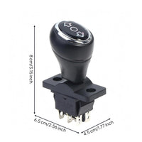 Arrow Marked Children's Electric Car Switch Chrome Trim Toy Vehicle Car Switch Screw Mount Directional Control Knob Exposed Terminals