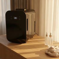 Compact Mini Fridge Sleek Mini Refrigerator Stylish Thermoelectric Cooler and Warmer Versatile for Car, Travel