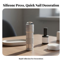 Handheld Nail Curing Press 2-in-1 Design Cordless Crystal Nail Light Portable Maniset Appliance for Manicurists, DIY Hobbyists, Home Use, Mobile