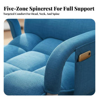 Foldable Design Padded Folding Lounger Adjustable Backrest Recliner Comfortable Padding Lounge Chair Multi-Position Locking for Office Workers, Students, Homeowners, Bedroom, Nap Time, Living Room, Balcony